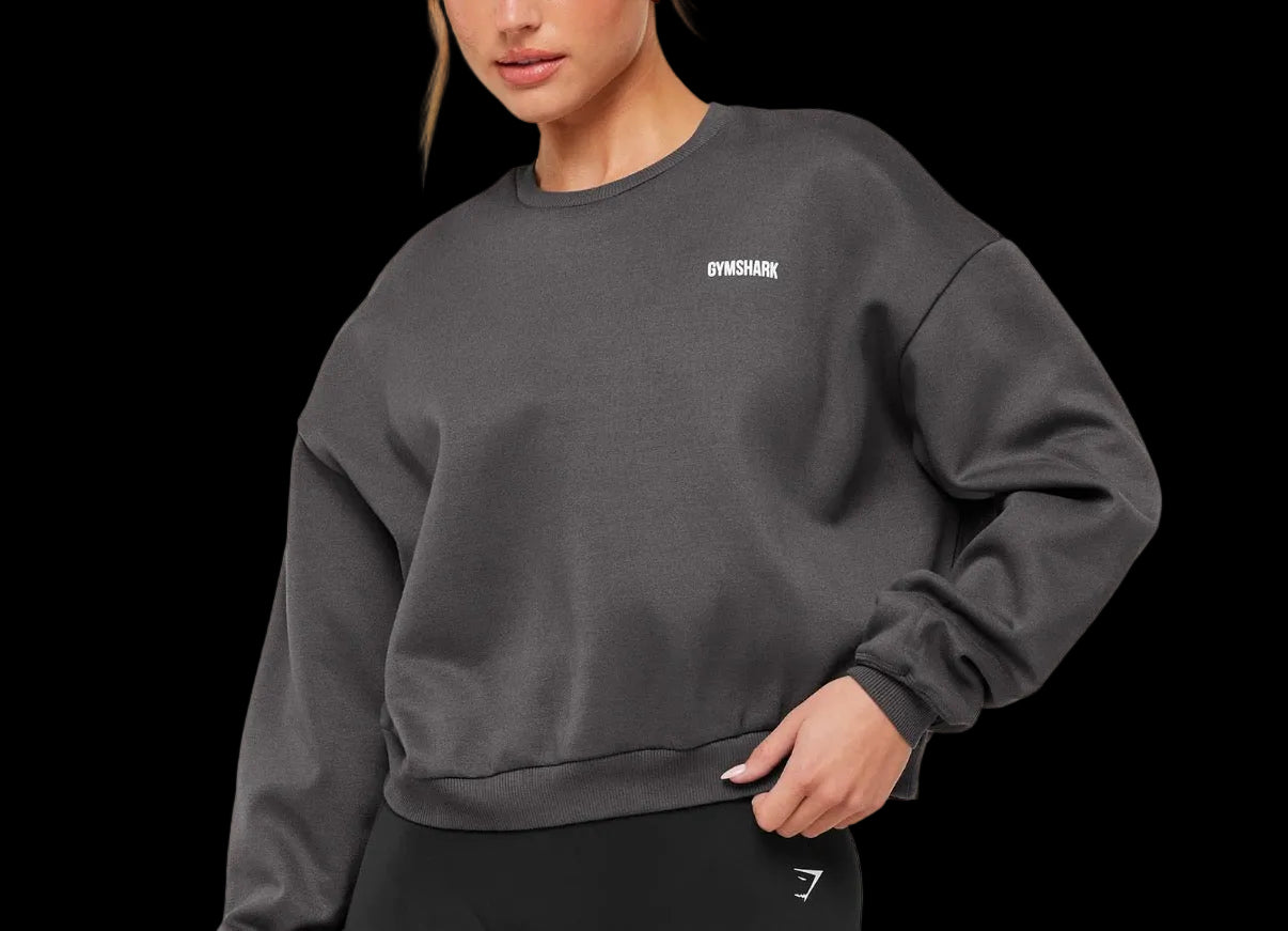 Gymshark Cosy Luxe Sweatshirt - Onyx Grey