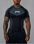 Warrior X Compression Tees Youngla black blue