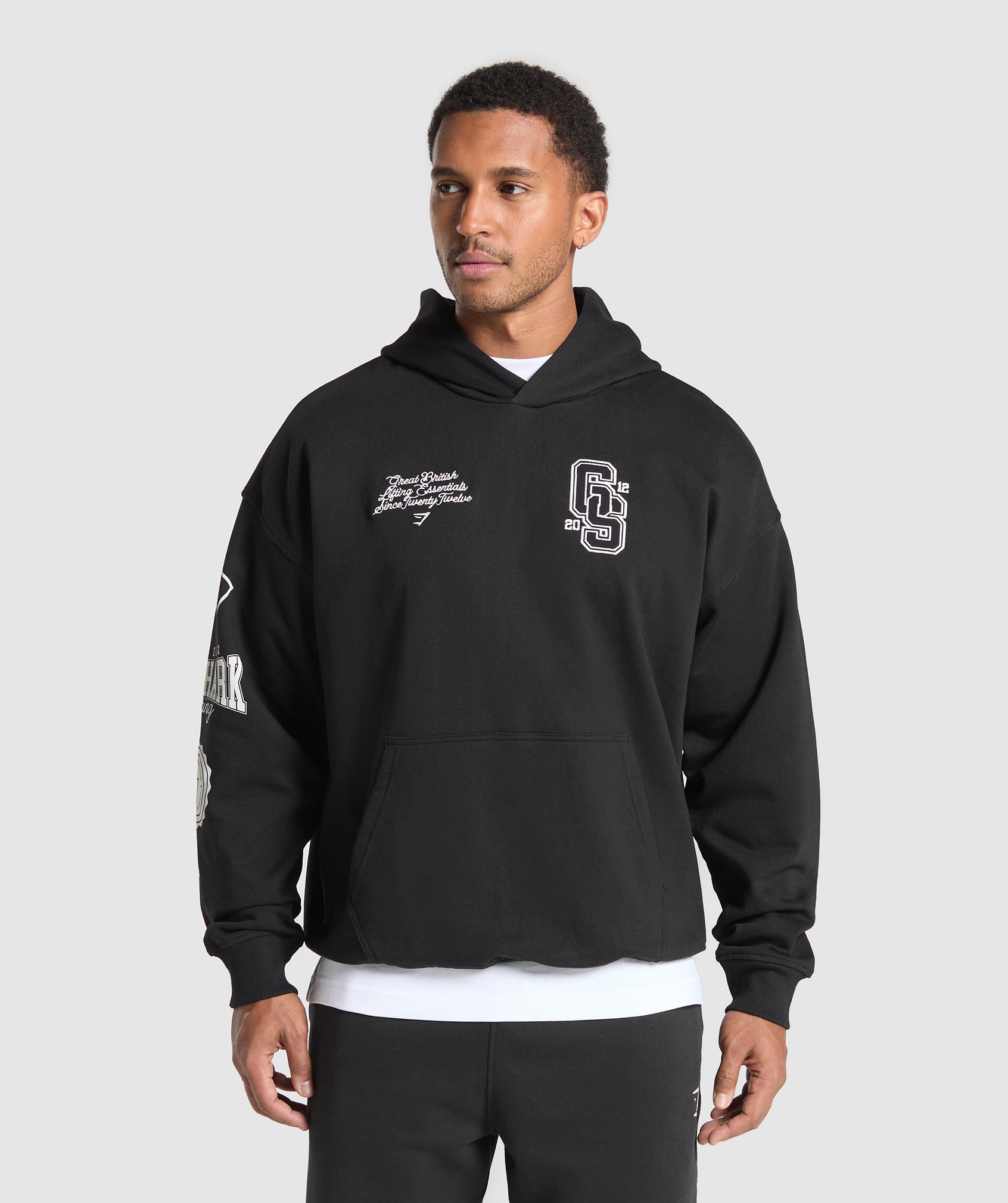 GymShark Lifting Essentials Hoodie Negra