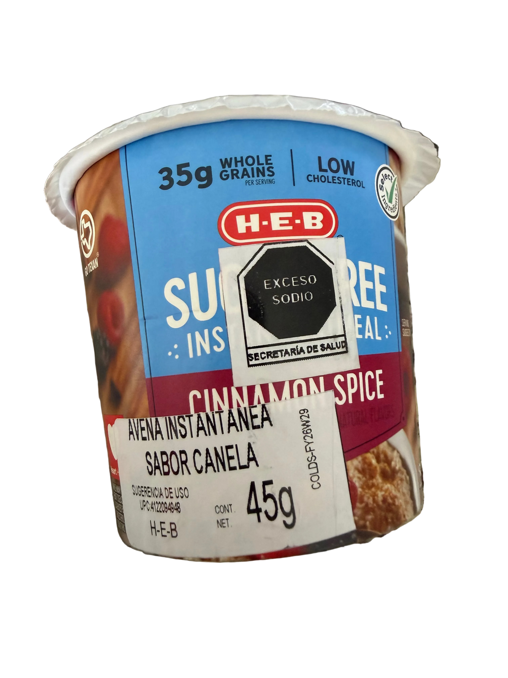 Avena instantánea 160kcal