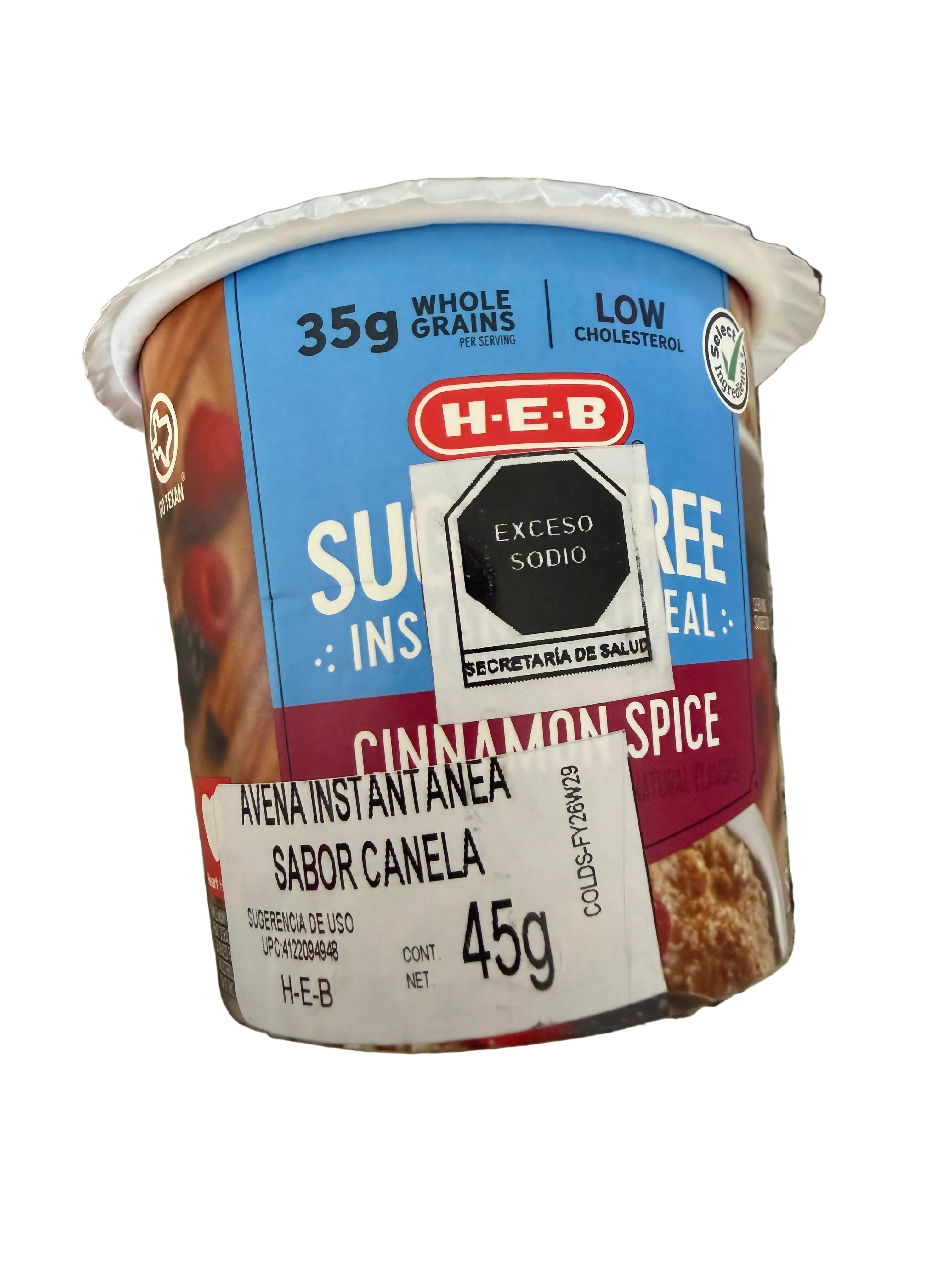 Avena instantánea 160kcal