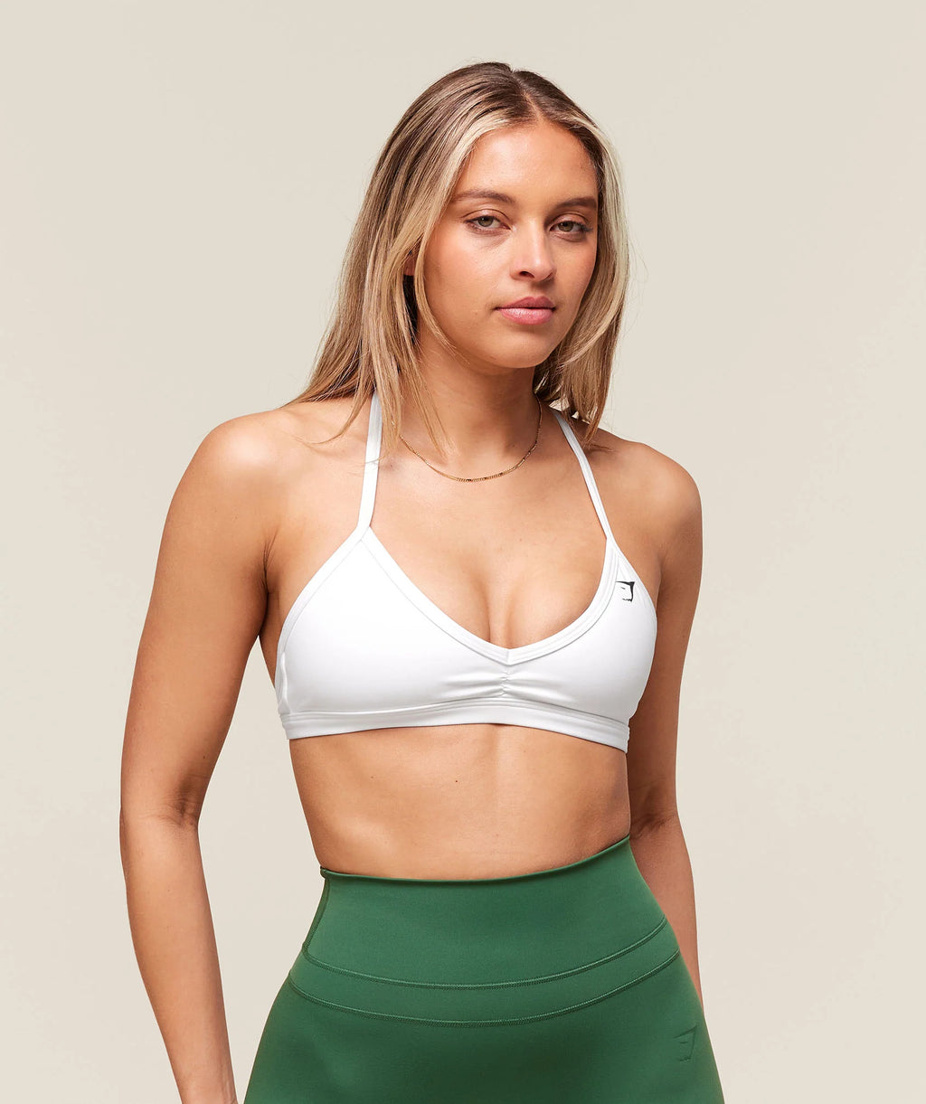 GymShark Minimal Sports Bra White