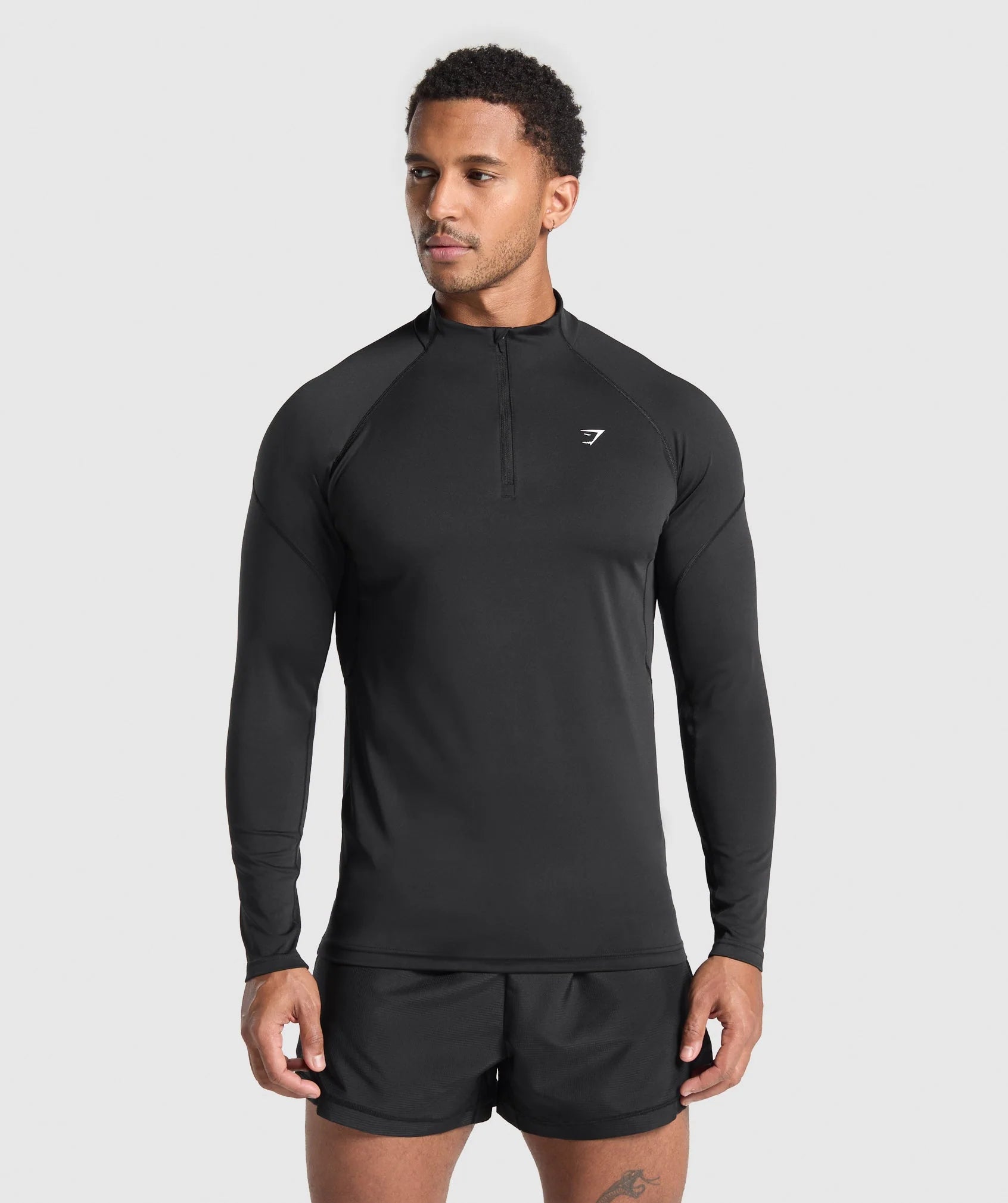 GymShark Performance 1/4 Zip Black