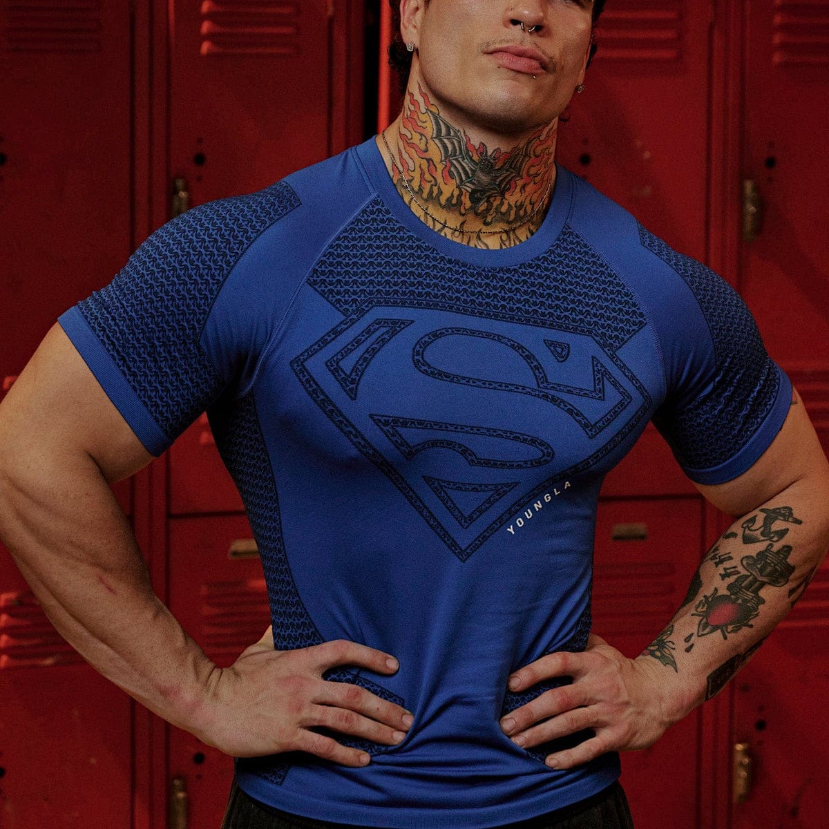 YoungLA Superman Compression Tee