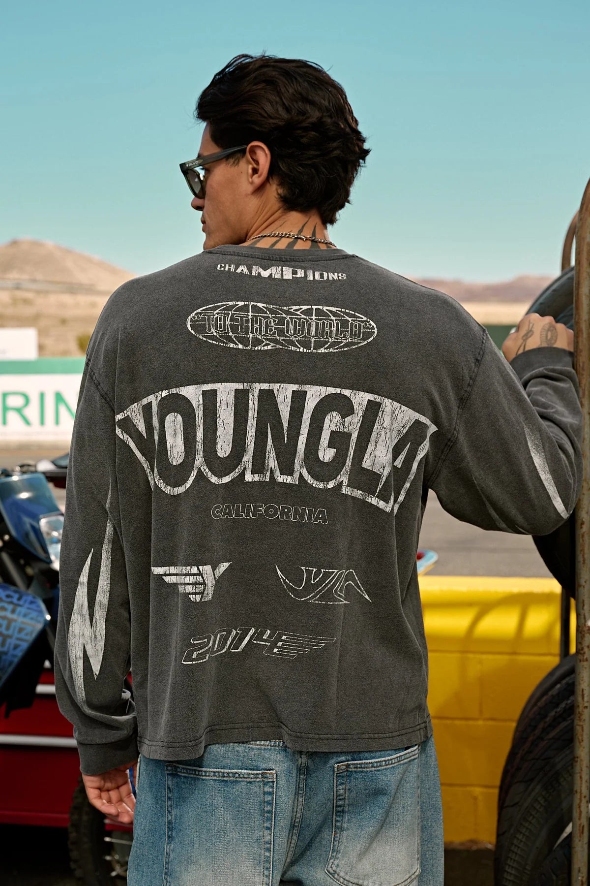 YoungLA Moto Longsleeves Gray