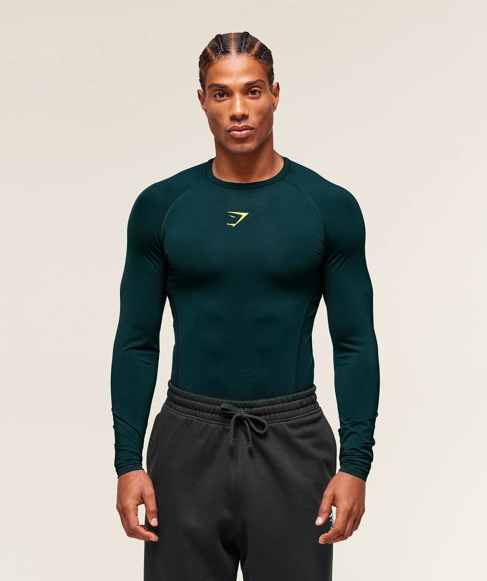 GymShark Element Baselayer LongSleeve T-Shirt Petrol Blue