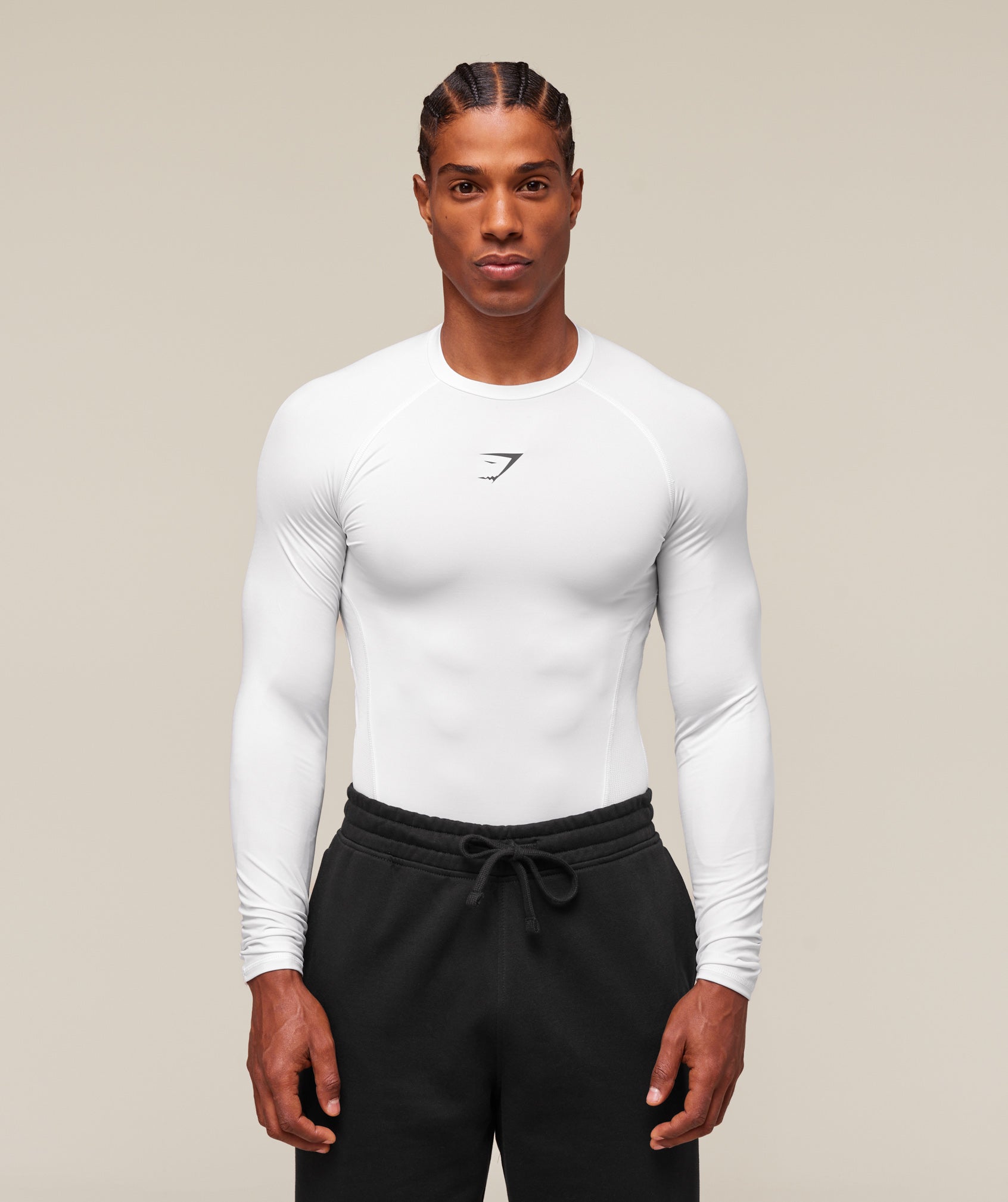 GymShark Geo Seamless Long Blanca