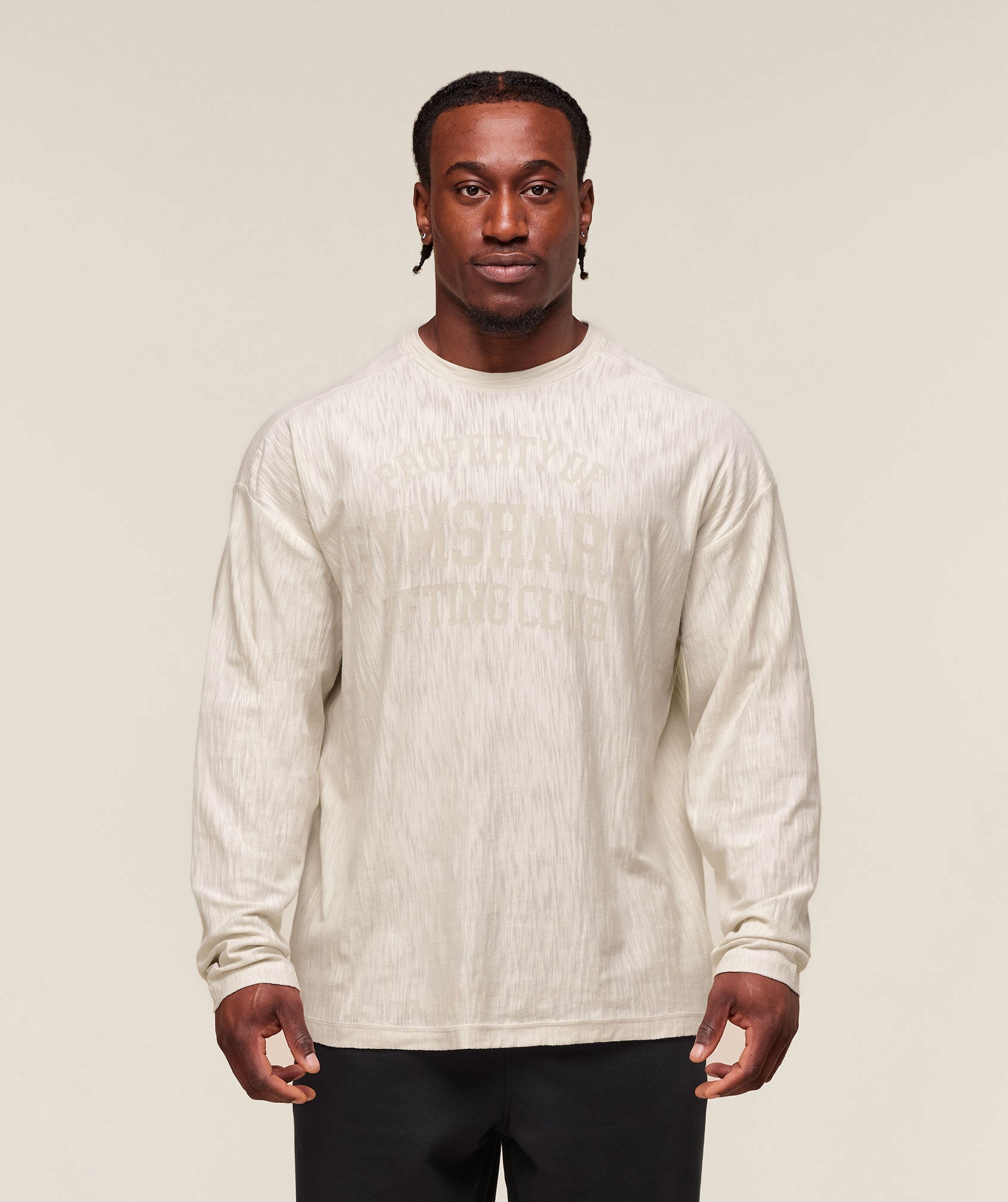 GymShark Lightweight Slub textured Beige