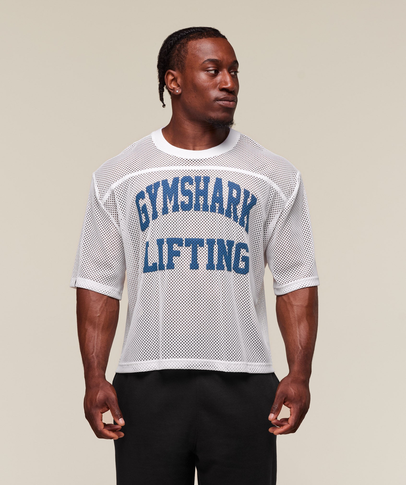 GymShark Mesh Oversize Blanca