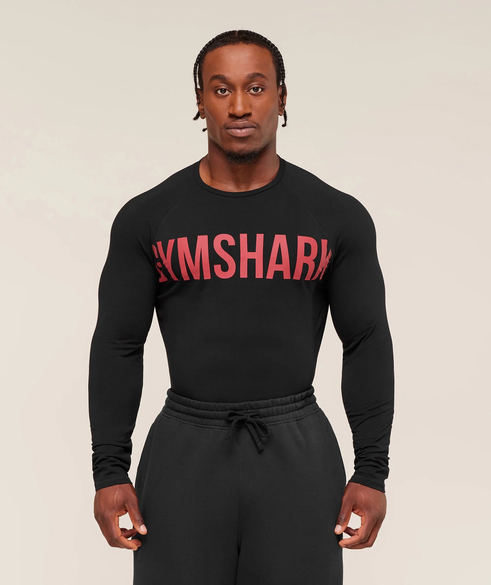 GymShark Prime LongSleeve T-Shirt Vivid Red