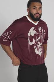 YoungLA Drippy Skull Jersey Vino