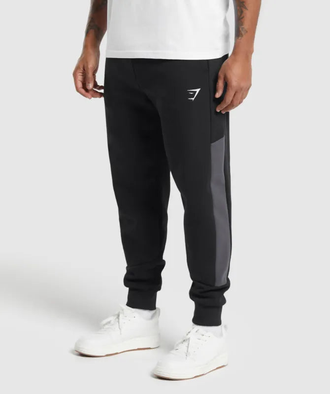 GymShark Pique Jogger Titanium Negro