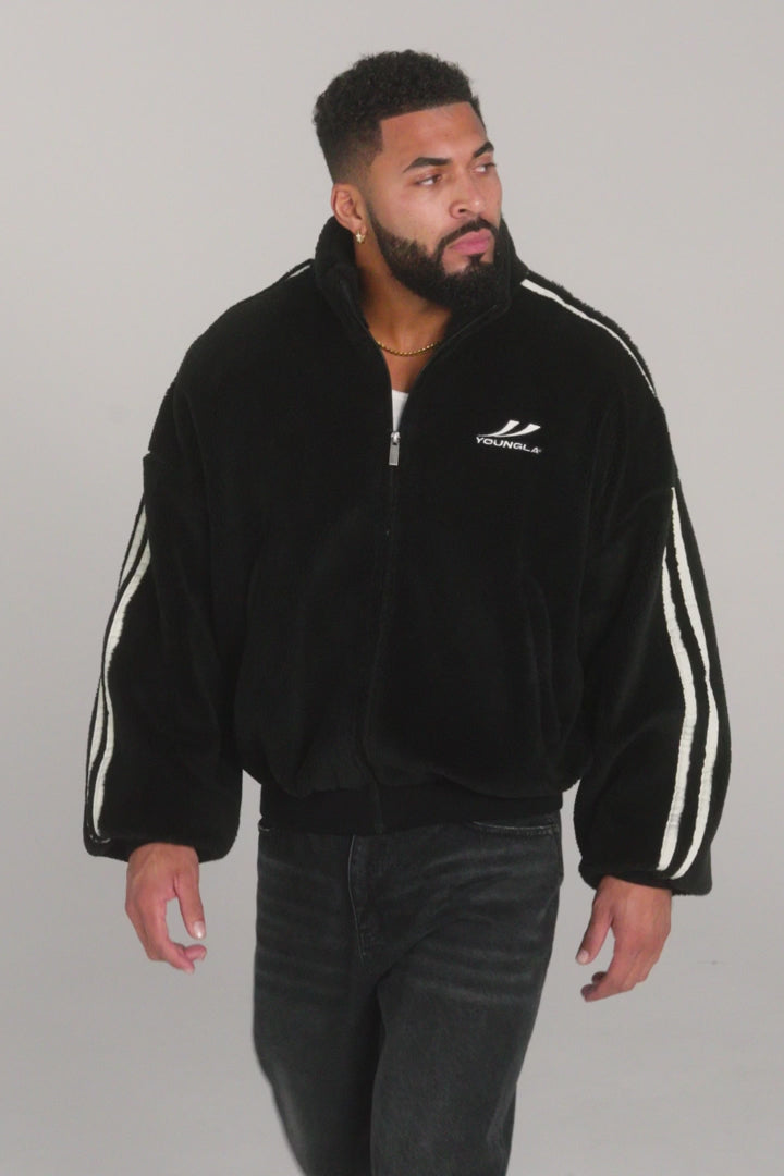 YoungLA Streetwear Sherpa Jacket White