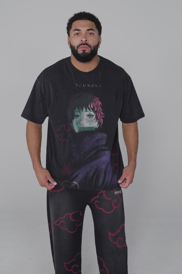YoungLA Naruto Distressed Tees
