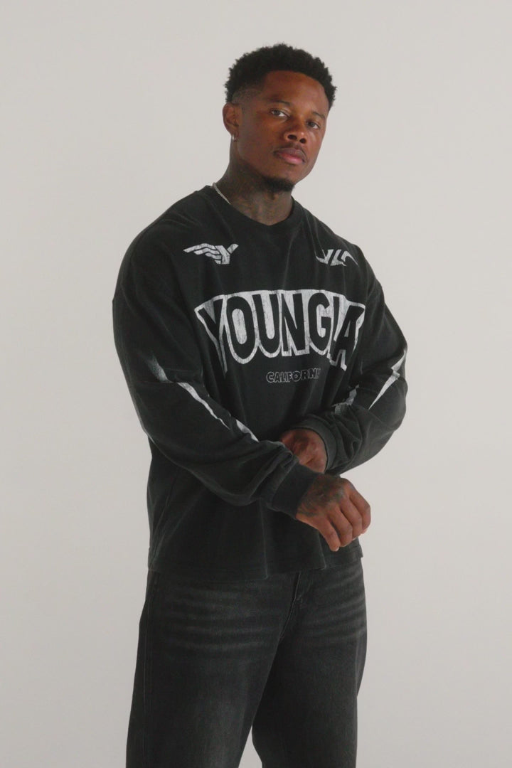 YoungLA Moto Longsleeves Blue