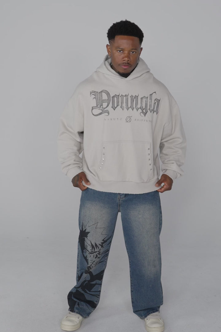 YoungLA Naruto Stud Artwork Hoodies
