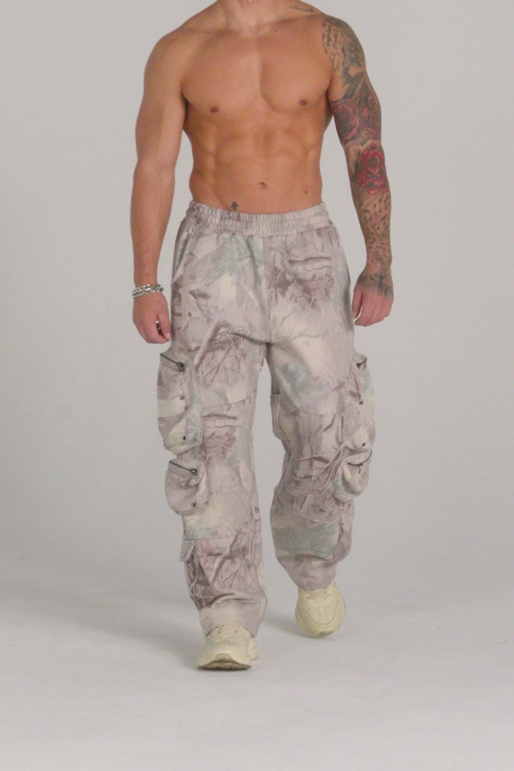 YoungLa Stacked Cargo Sweats Camo