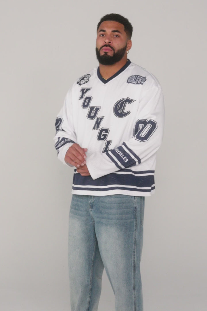 YoungLA Southside Hockey Jersey Black