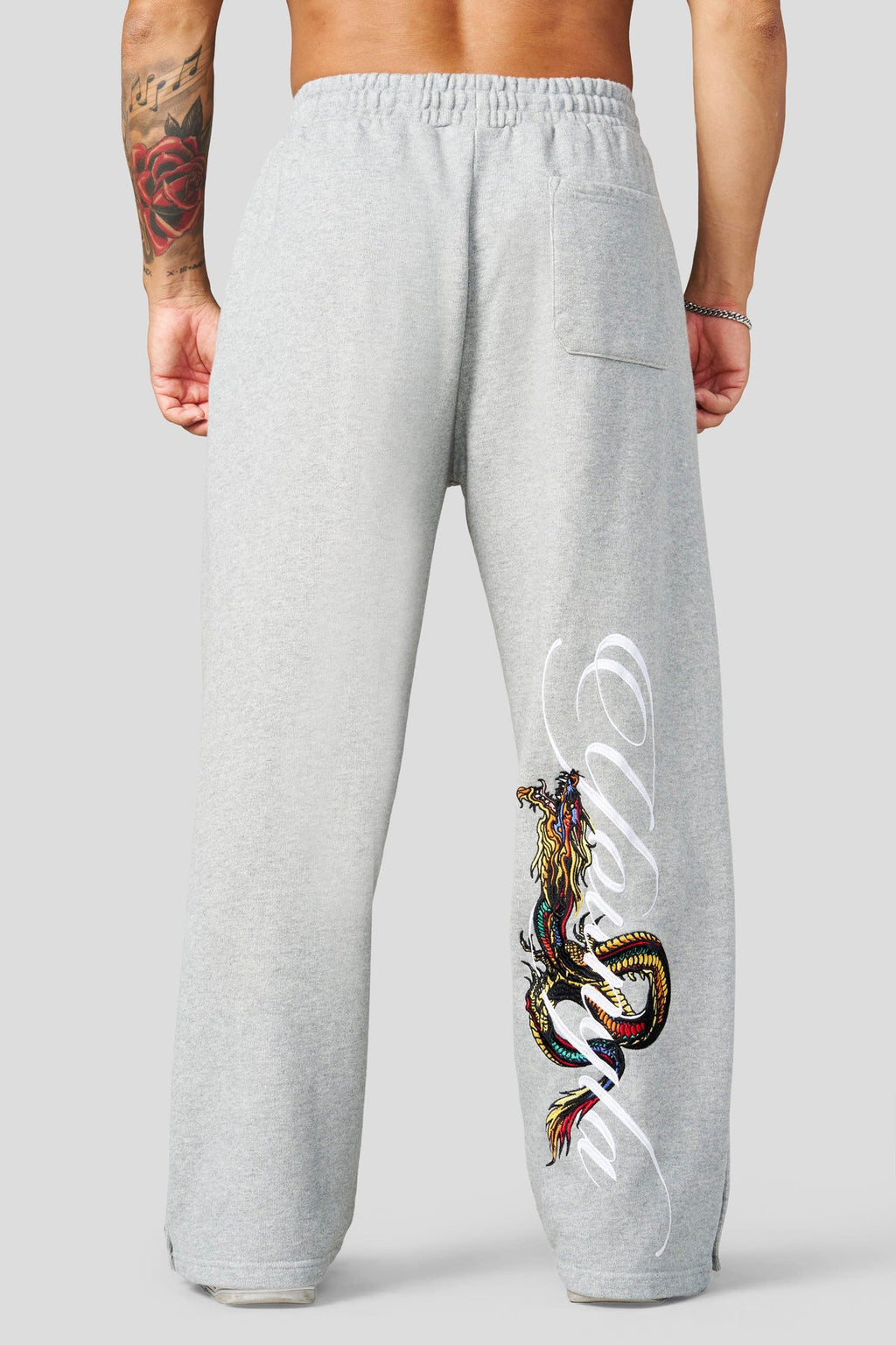 YoungLA Dragon Sweats Grey