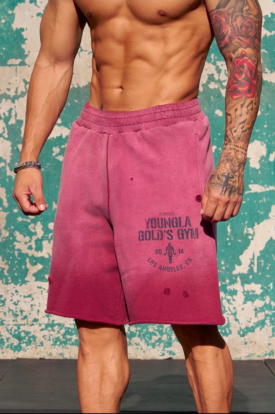 YoungLA Gold's Iron Legacy Shorts
