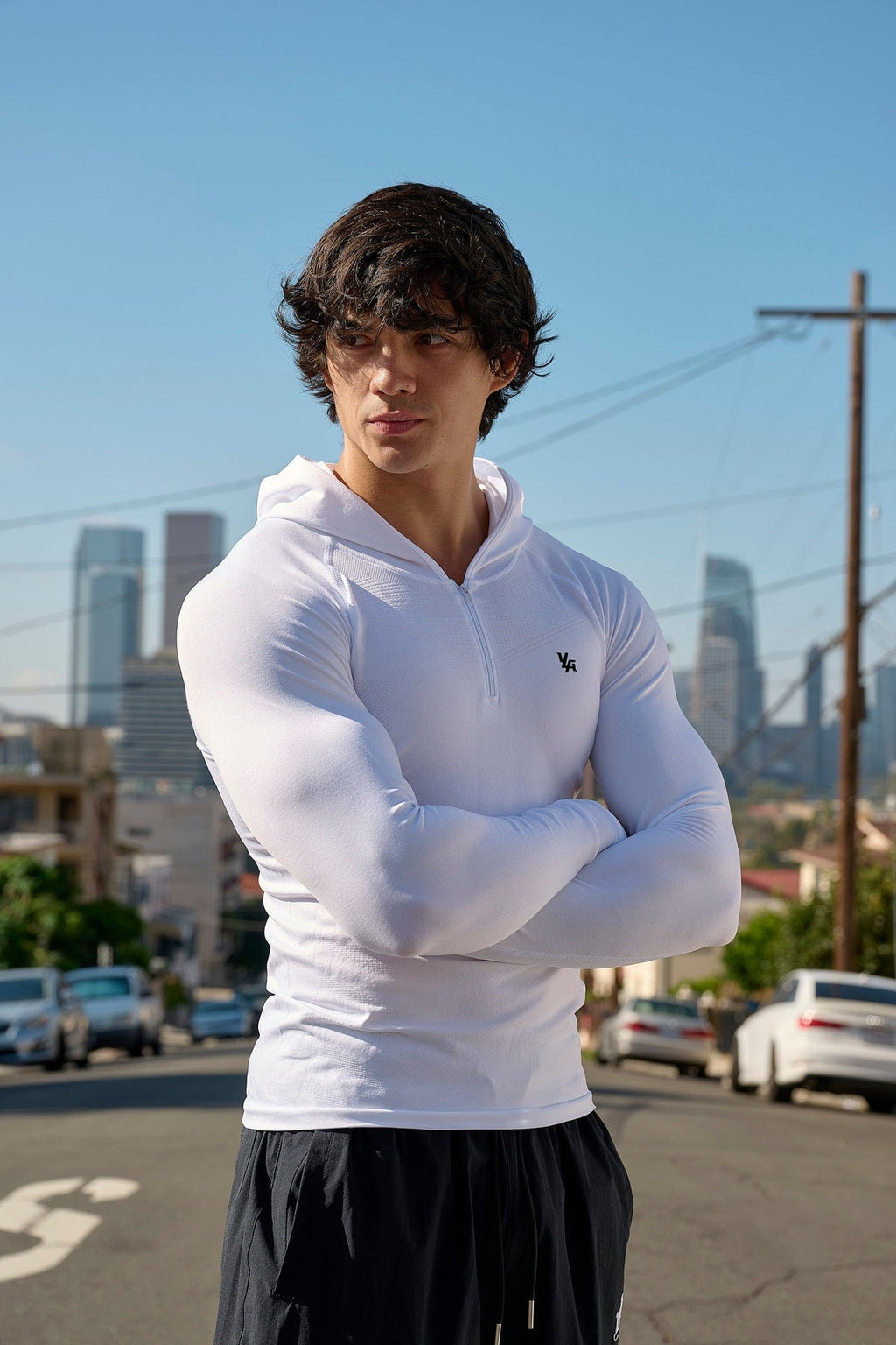 YoungLA SuperVillian Compression Hoodie - White