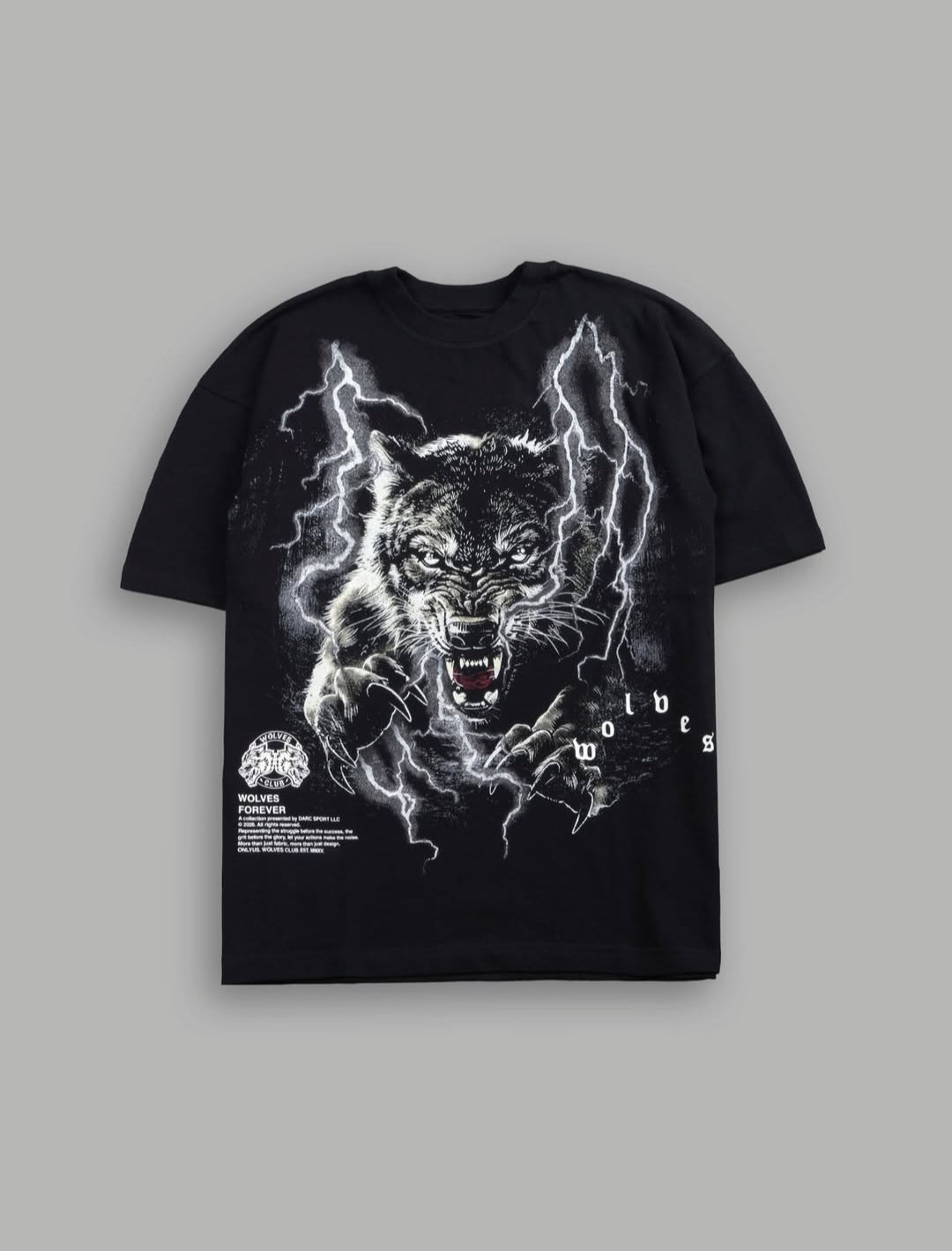 DarcSports Trust Your Journey Premium OversizedTee in Wolf Gray