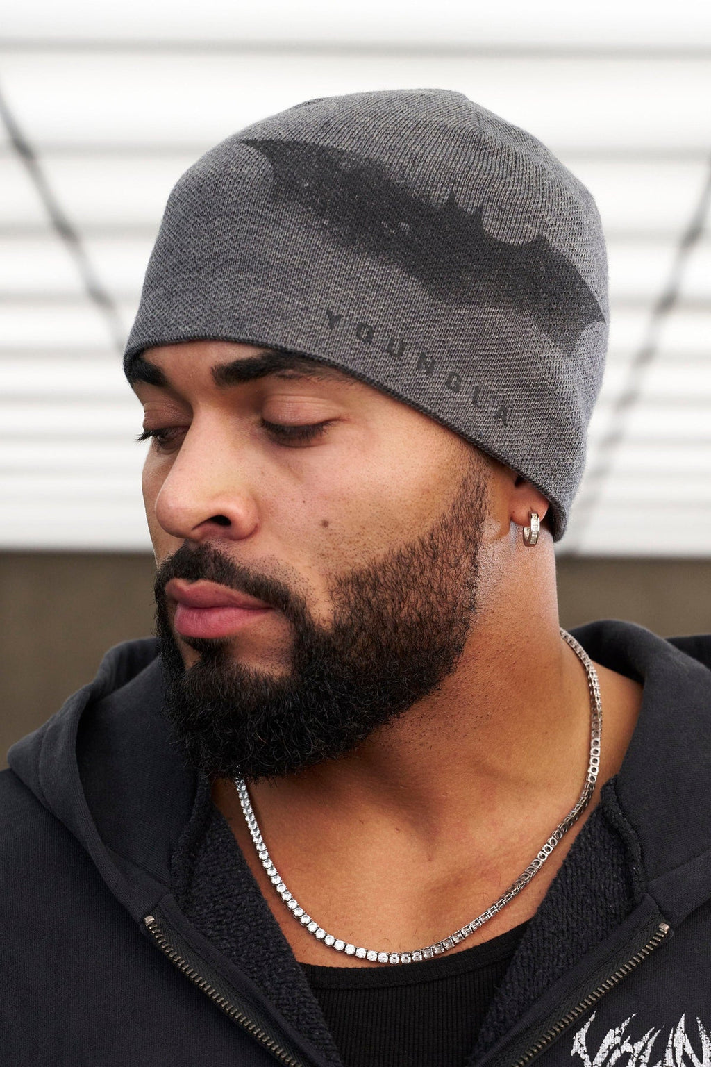 YoungLA Batman Beanies Gray