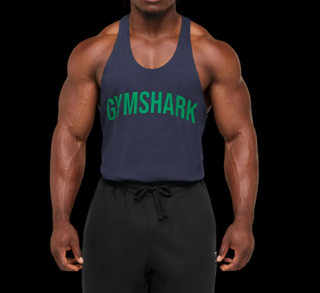 Gymshark Power Stringer - Heavy Blue/Track