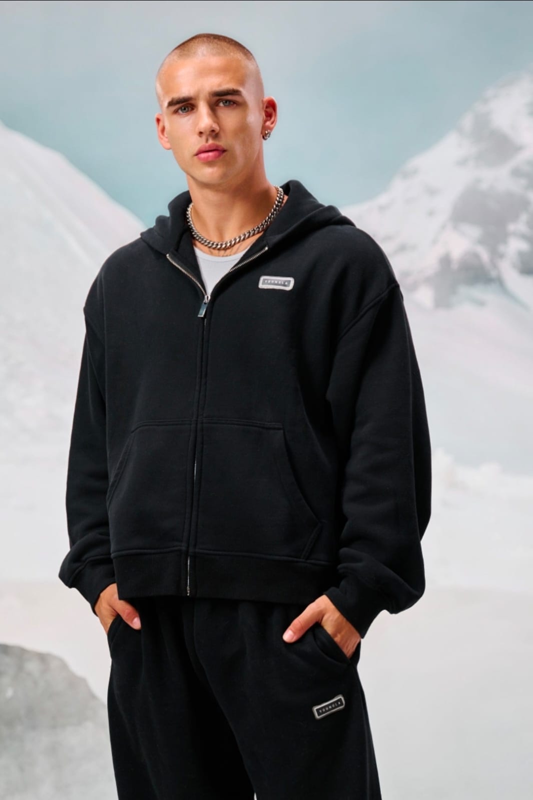 YoungLA Comfy Collection - Zipup Black