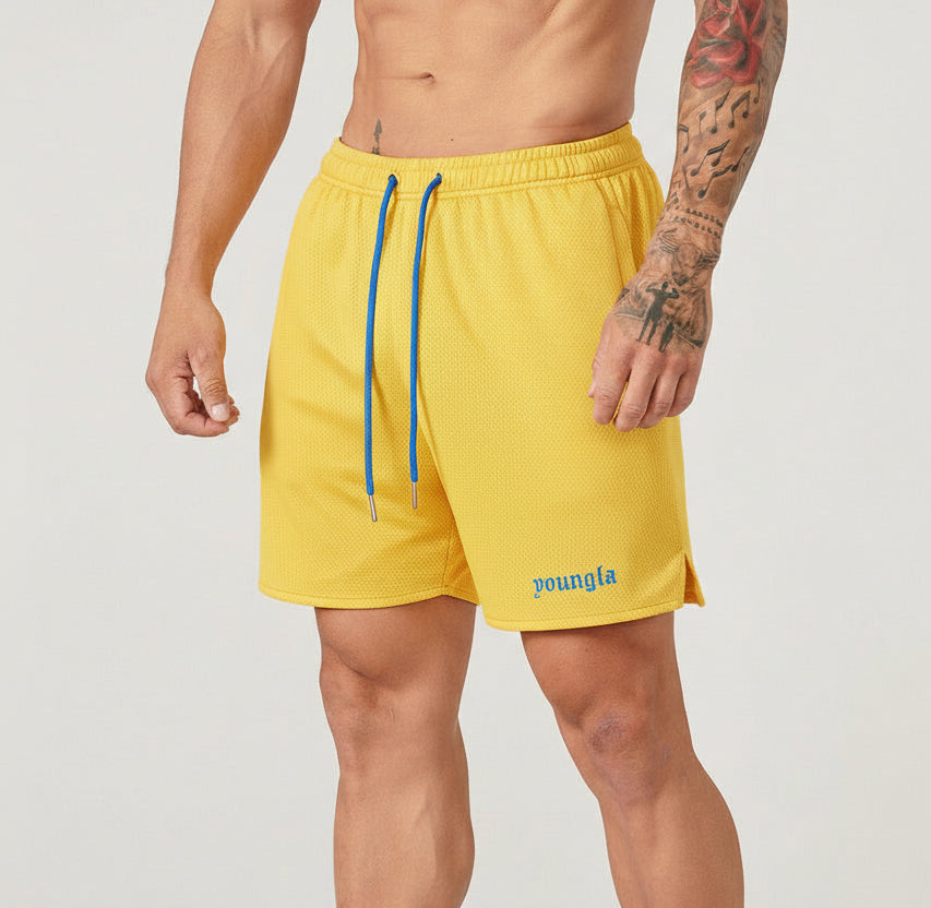 YoungLA Game-Time Shorts Yellow