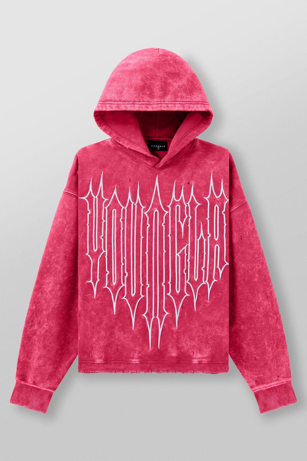 YoungLA Revenge Hoodies Pink Wash