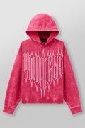 YoungLA Revenge Hoodies Pink Wash