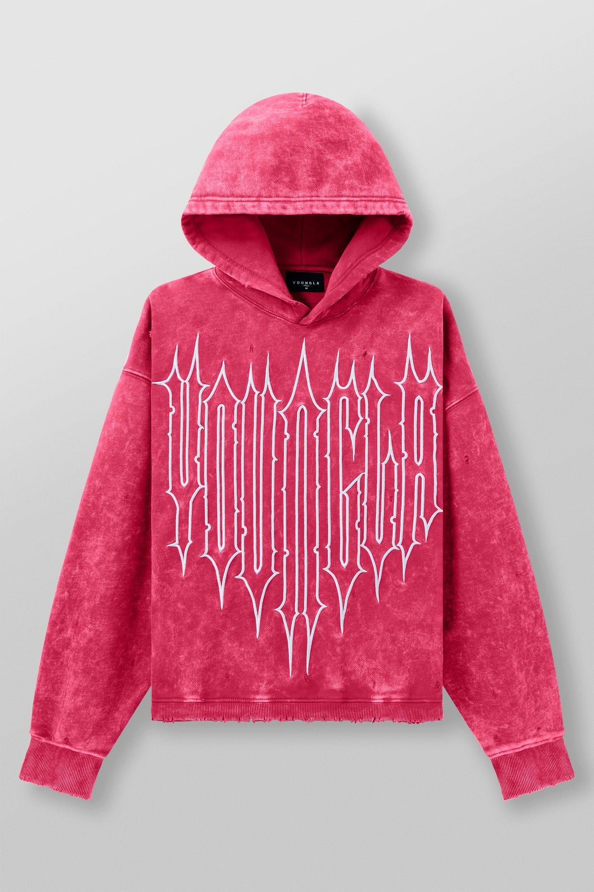 YoungLA Revenge Hoodies Pink Wash