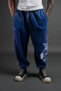 DarcSports Powerhouse of the Cherub UnisexLightweight Lounger Sweat Pants in DarcCobalt Drift Wash