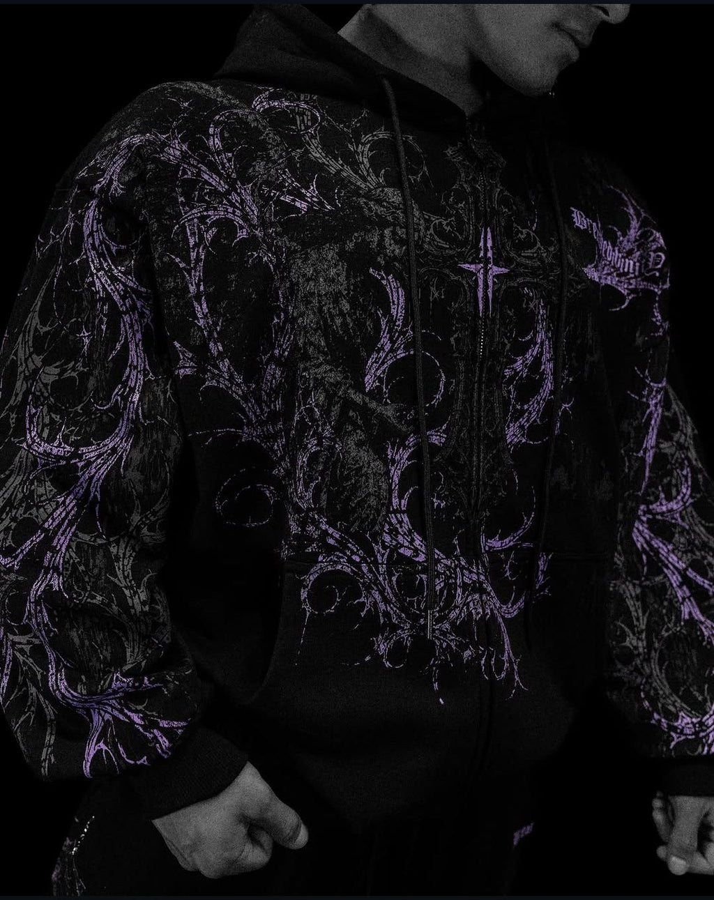 Breathedivinity Oversized Sanctuary Zip Up Hoodie