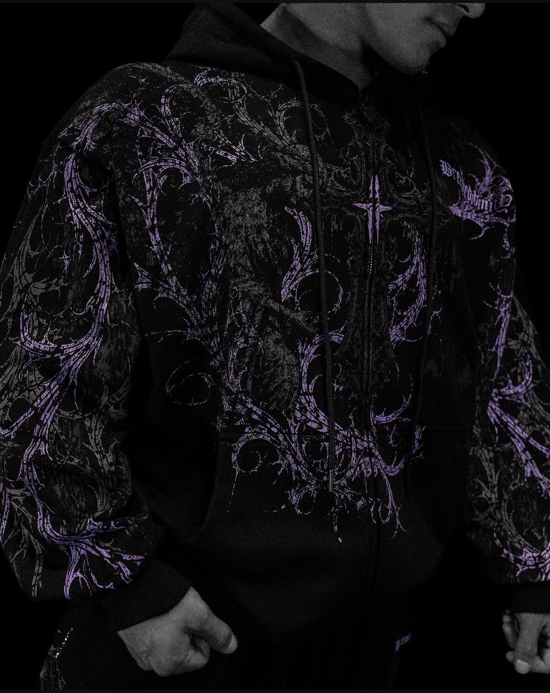 Breathedivinity Oversized Sanctuary Zip Up Hoodie