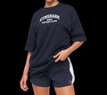 Gymshark Cosy Luxe Campus T-Shirt Blue