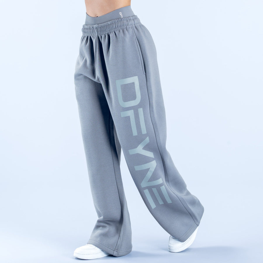DFYNE Signature Wide Leg Jogger Light Graphite