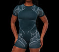 Gymshark Storm Seamless Short Sleeve Top Deep Petrol