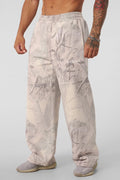 YoungLA Heritage Camo Cargo Sweats Desert Tan Tree Camo