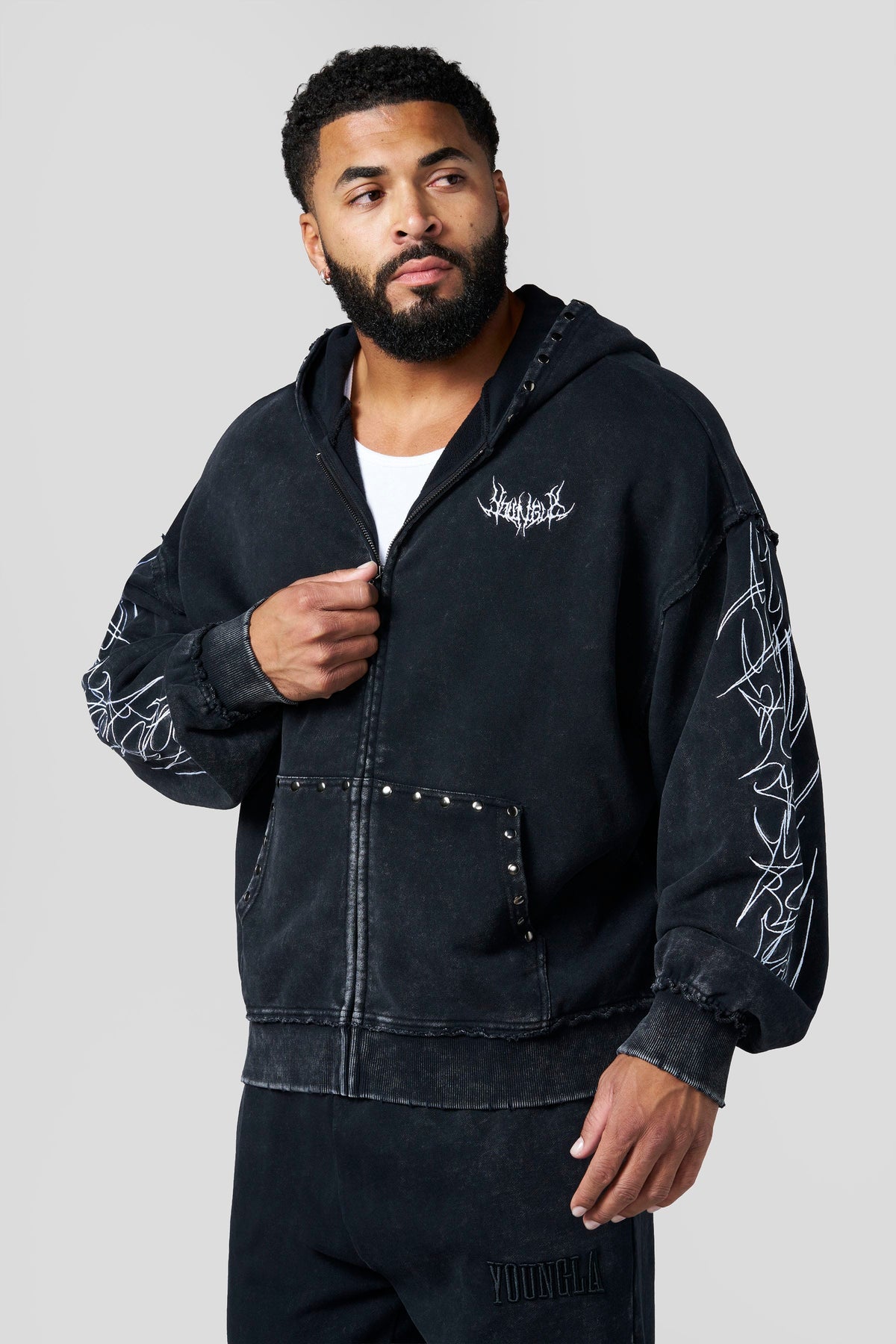 YoungLA Tribal Stud Zip-Ups