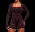 Gymshark Apex Lift Seamless Long Sleeve Crop top Cherry Purple