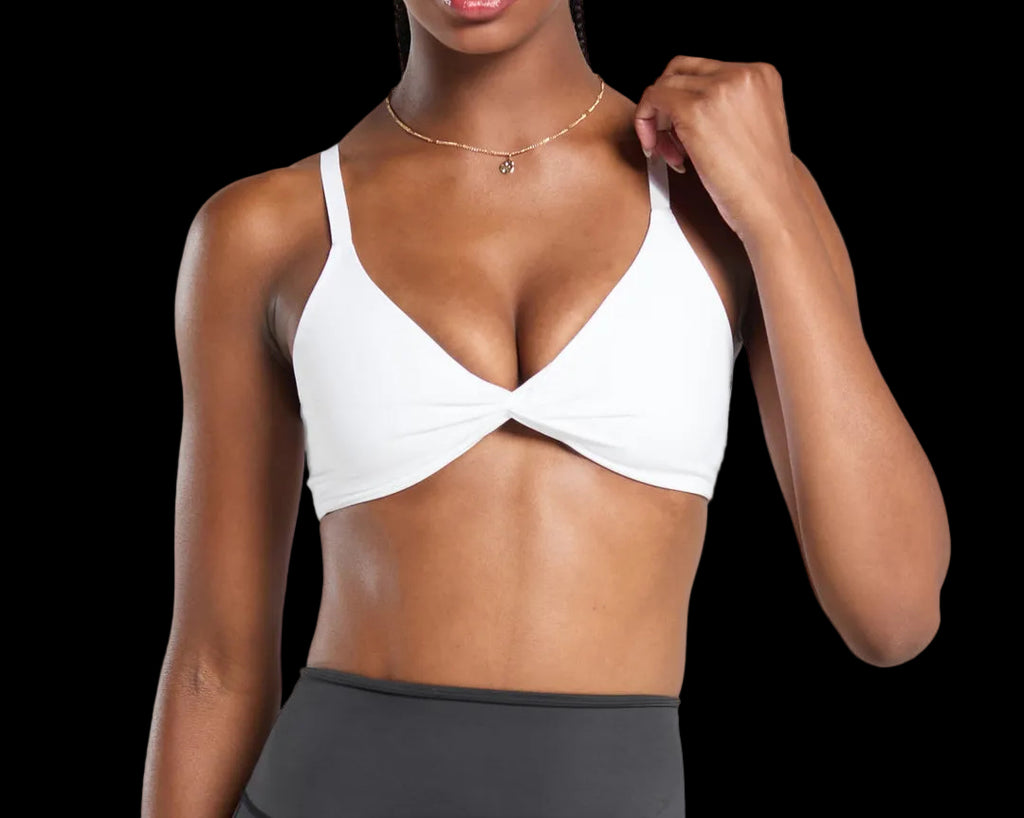 Gymshark Gymshark Twist Front Bralette - White