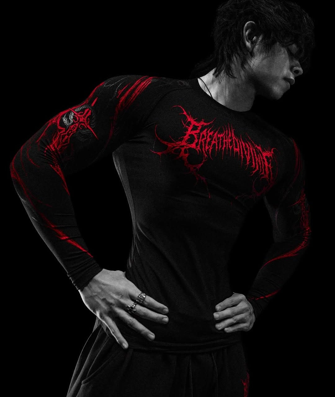 Breathedivinity Void Tech Fallen Knight Longsleeves Compression