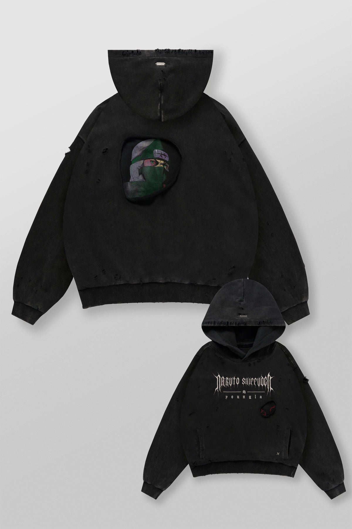 YoungLA Naruto Peek Through Hoodies