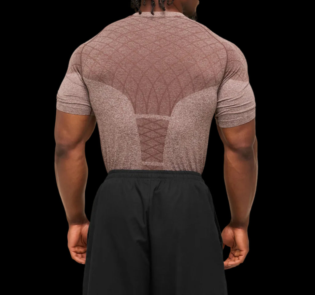 Gymshark Devant Seamless T-Shirt - Espresso Brown