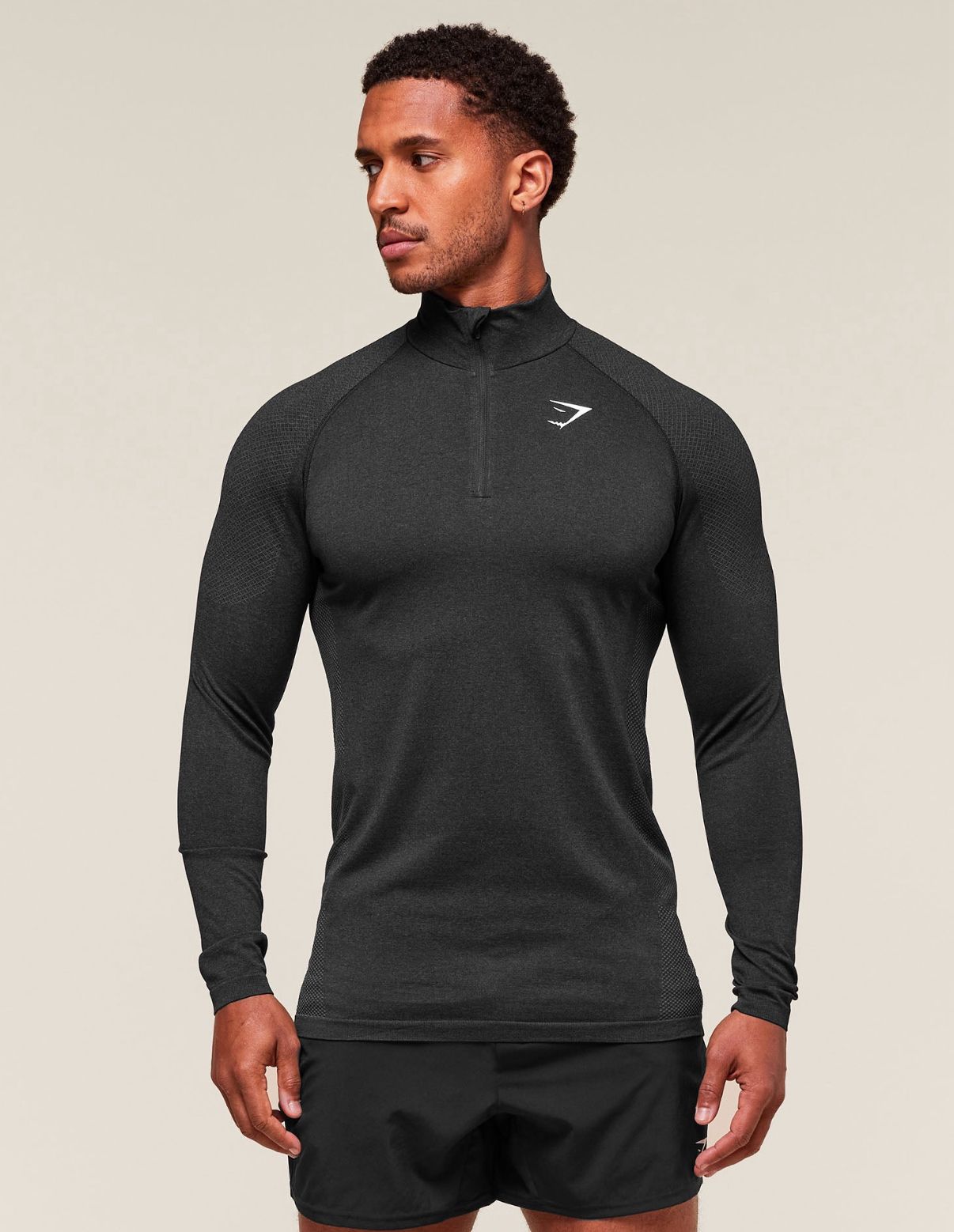 GymShark Performance 1/4 Zip Gray