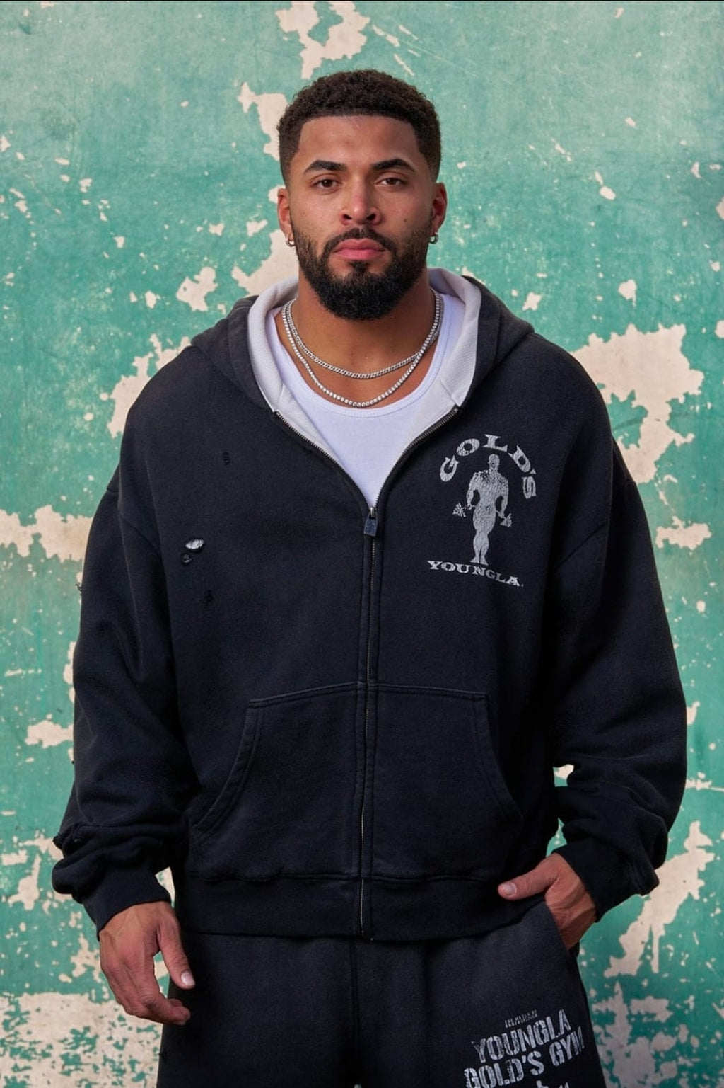 YoungLA Gold's Iron Legacy Layered Zip-Ups