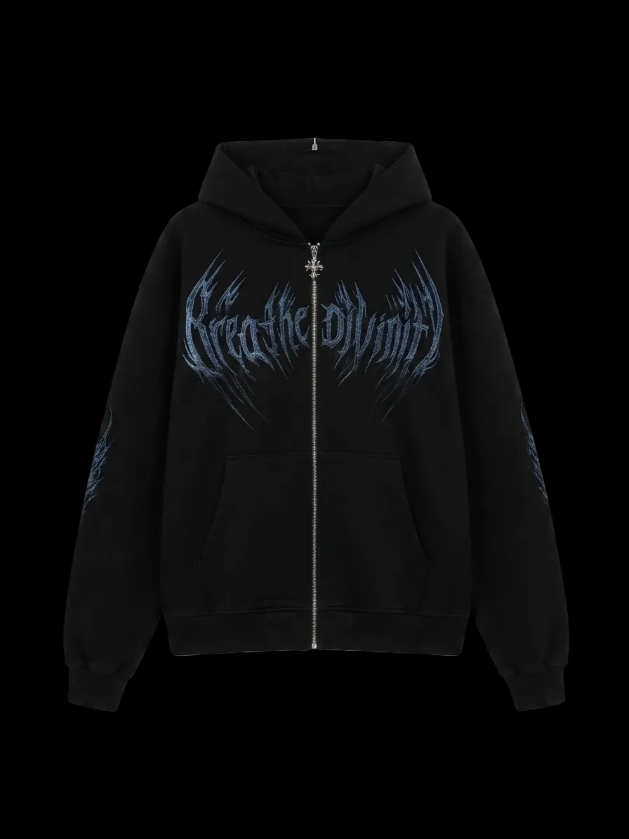 Breathedivinity Hoodies Blue