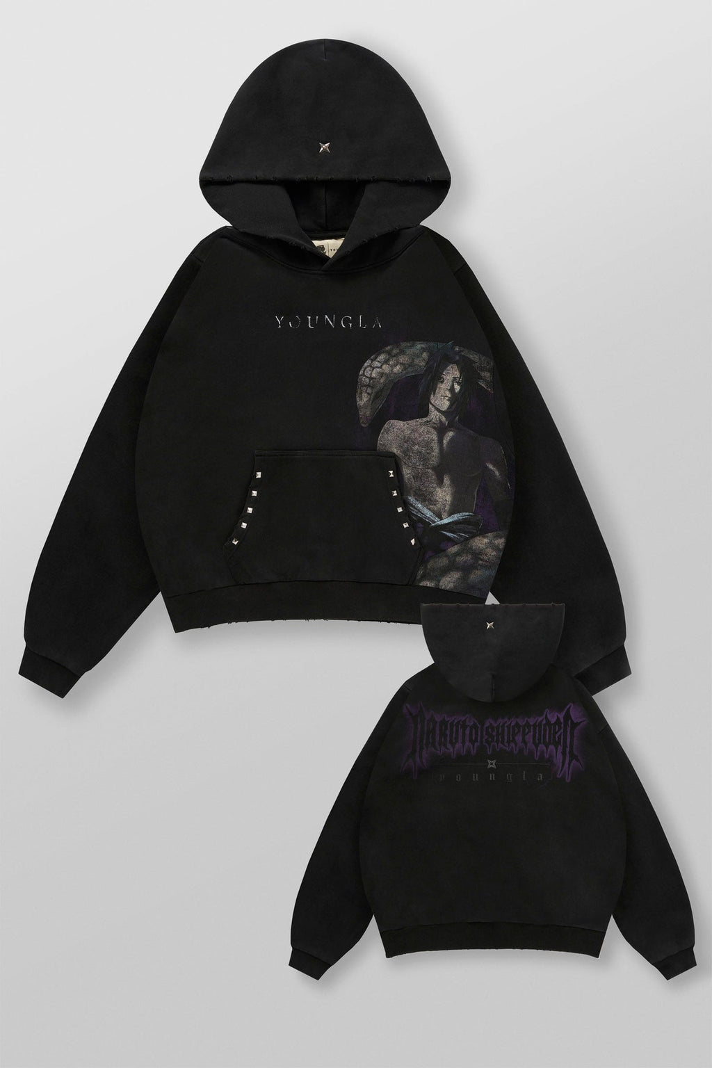 YoungLA Naruto Stud Artwork Hoodies